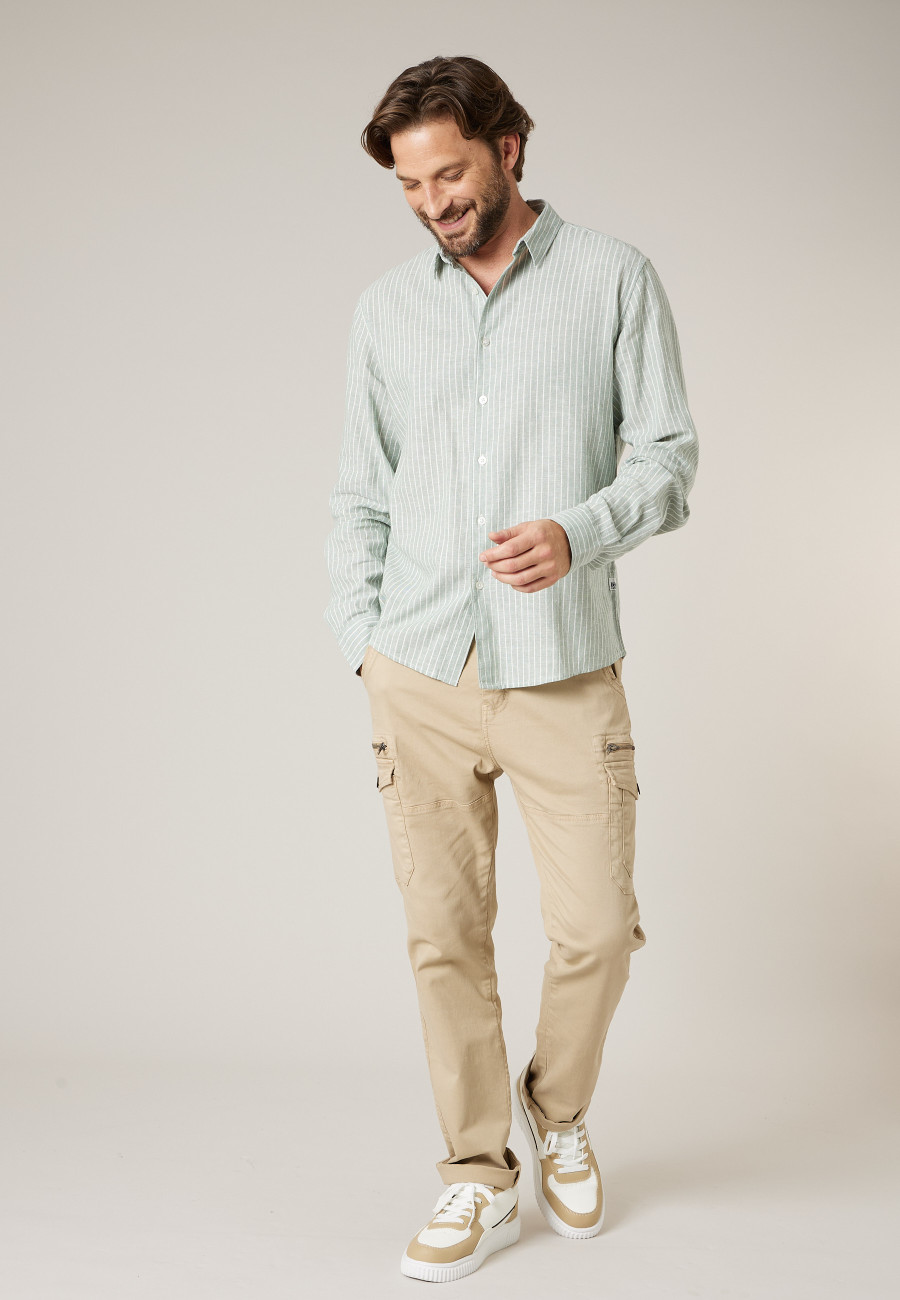 Chemise MYERS vert pour homme taille XXXL-1