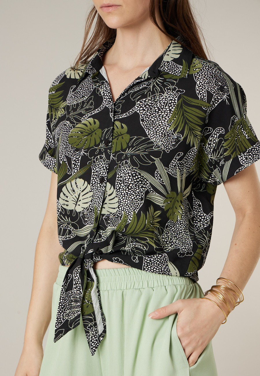 Chemise ALINA noir pour femme taille XXL-2