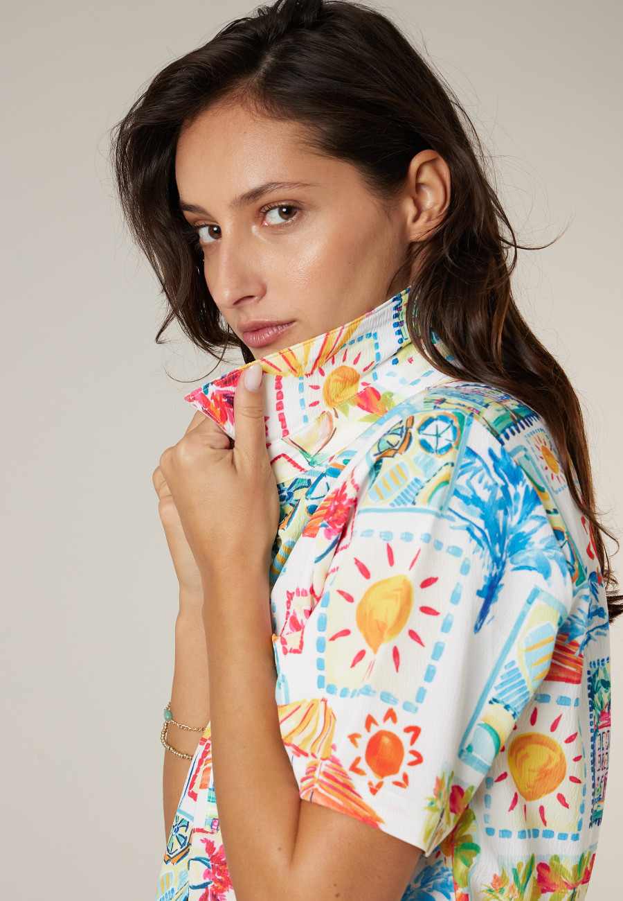 Women's SUMMER multicolor shirt size XXL-2