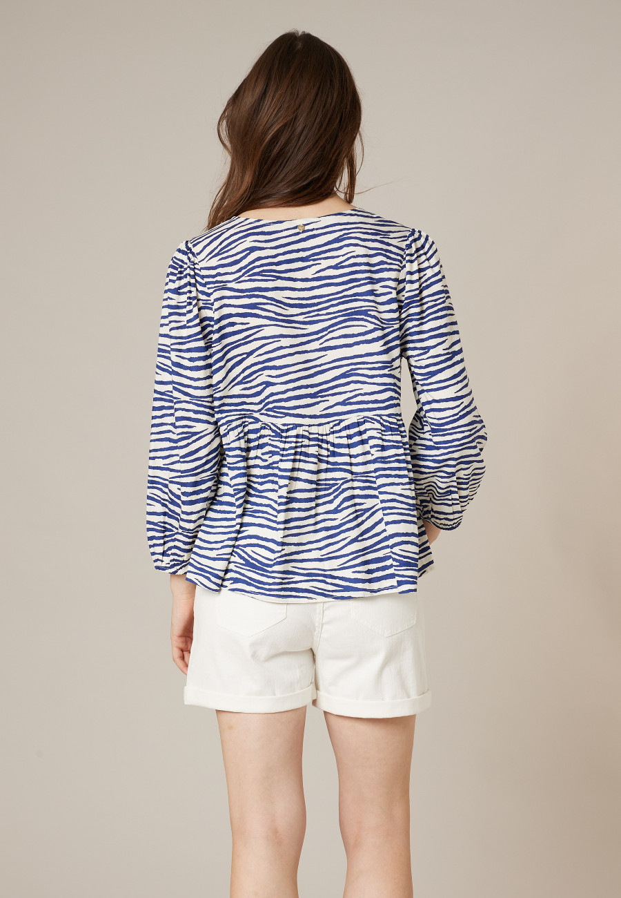 Blue CIENA blouse for women size XXL-3