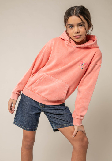 Sweat ORENA orange pour fille taille 8-0
