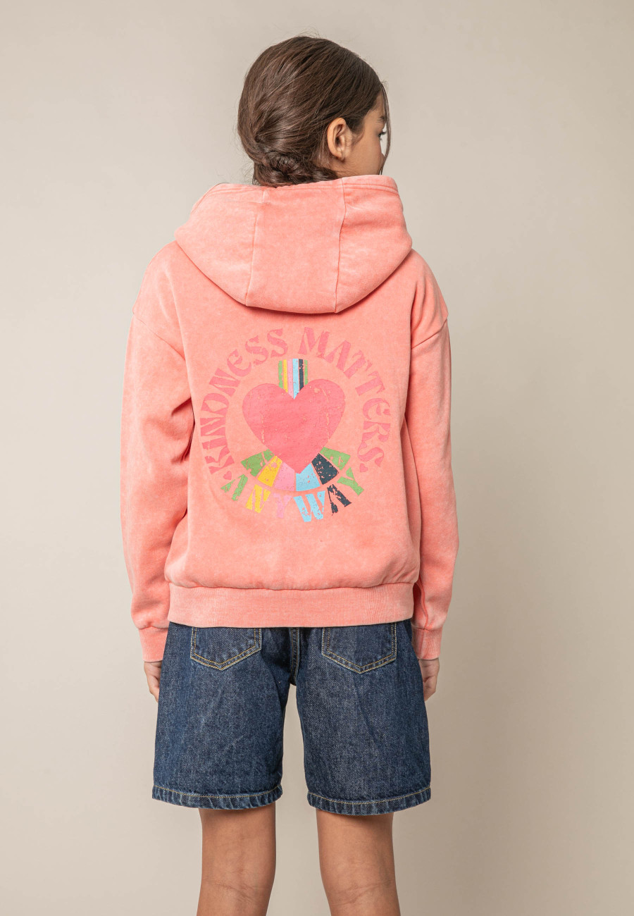 Sweat ORENA orange pour fille taille 8-1