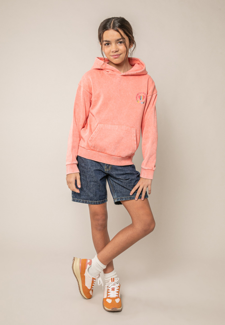 Sweat ORENA orange pour fille taille 8-2