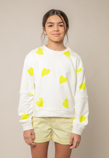 Sweat MITSIE marine pour fille taille 8-4