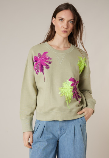 Sweat LAUVANA tilleul léger pour femme taille XXL-4