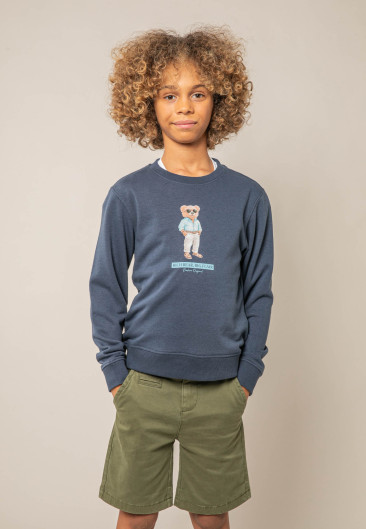 SLEEKBEAR blue sweatshirt for boys size 8-0