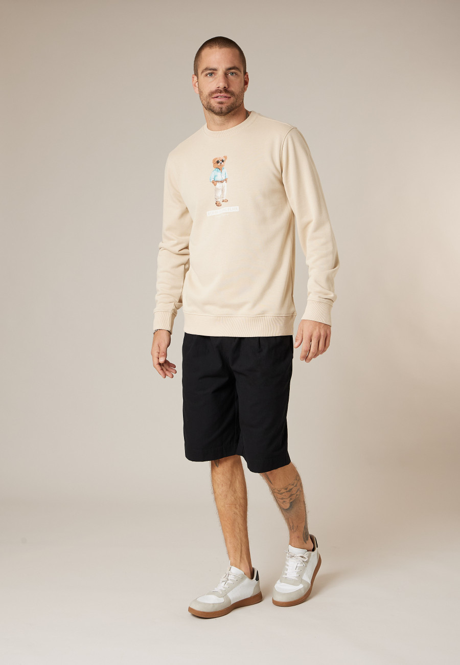 Sweat SLEEKBEAR beige pour homme taille XXXL-1