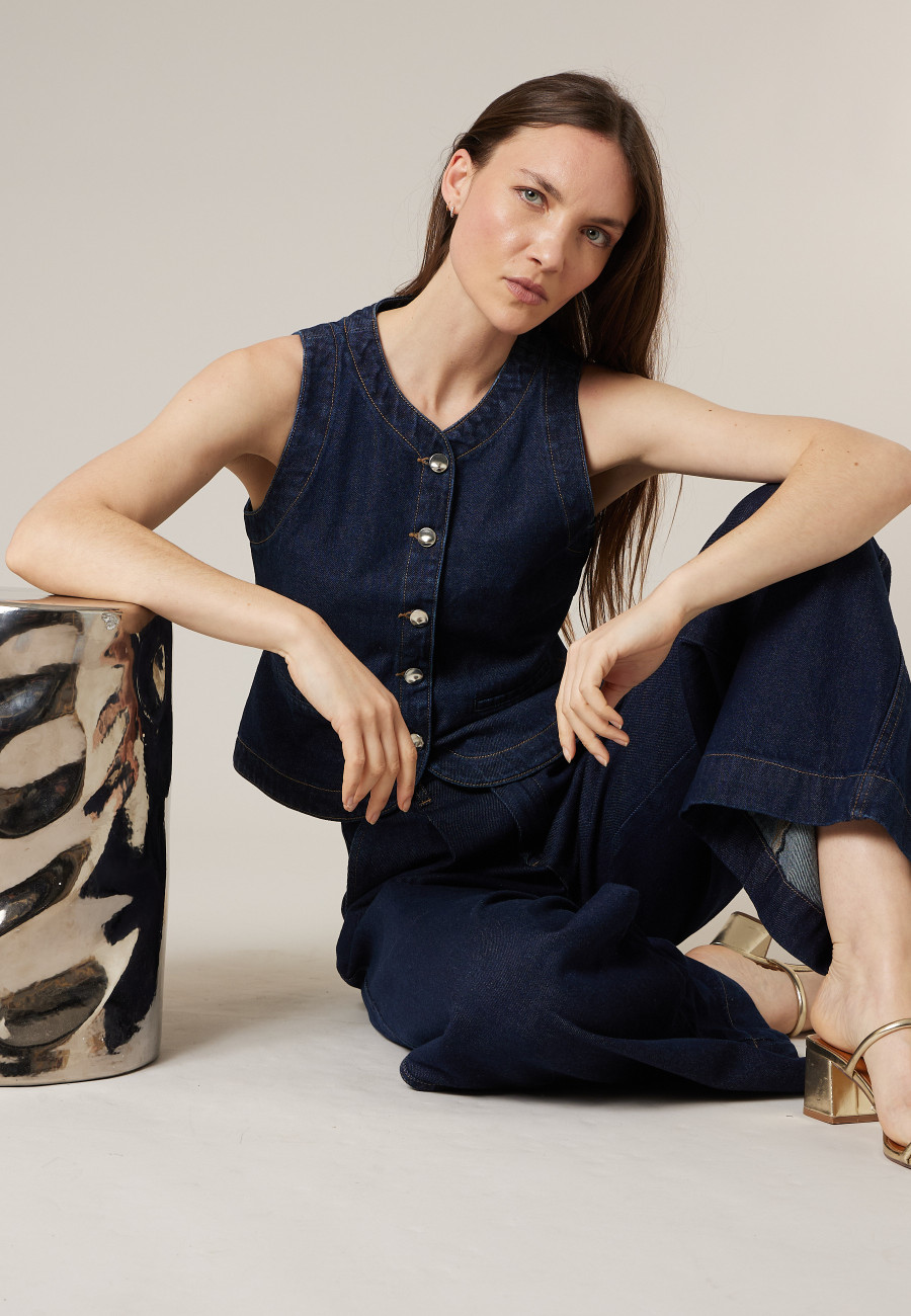 Blue DIONA cardigan for women size XXL-0