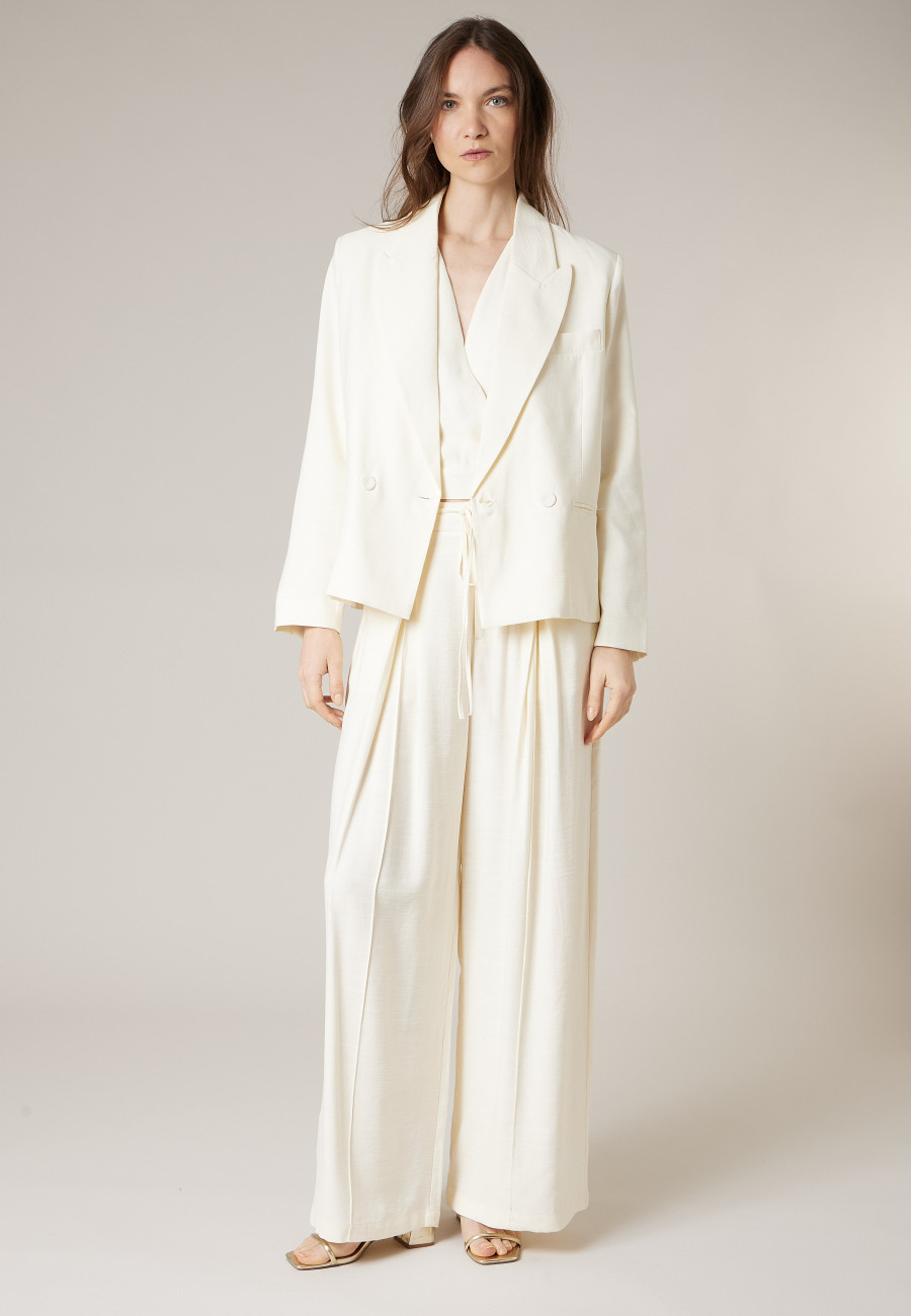 Blazer SELANI beige pour femme taille XXL-1