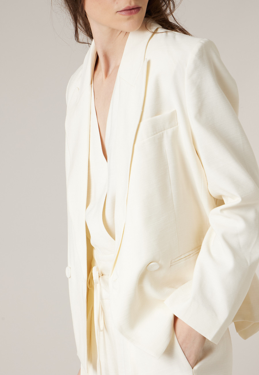 Blazer SELANI beige pour femme taille XXL-2