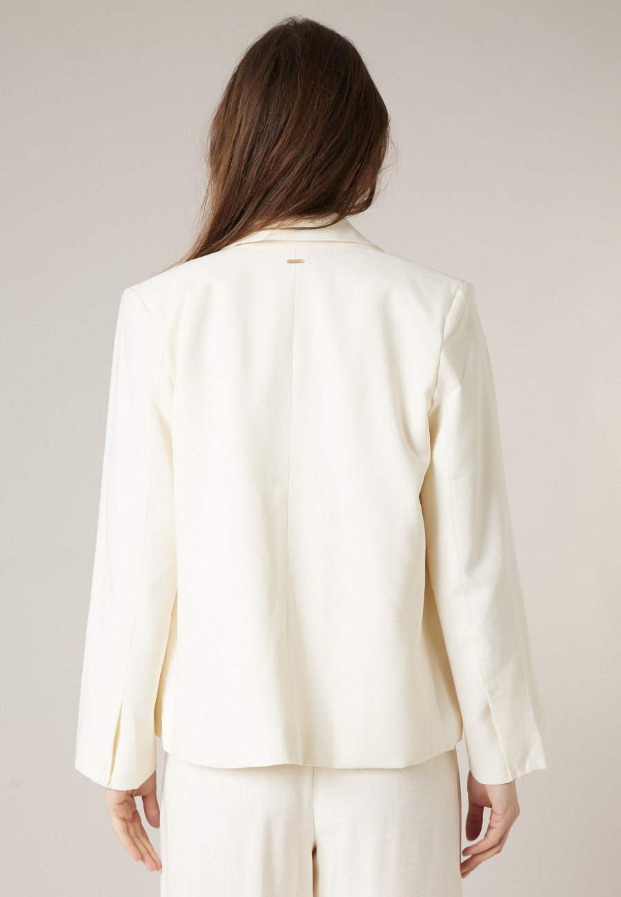 Blazer SELANI beige pour femme taille XXL-3