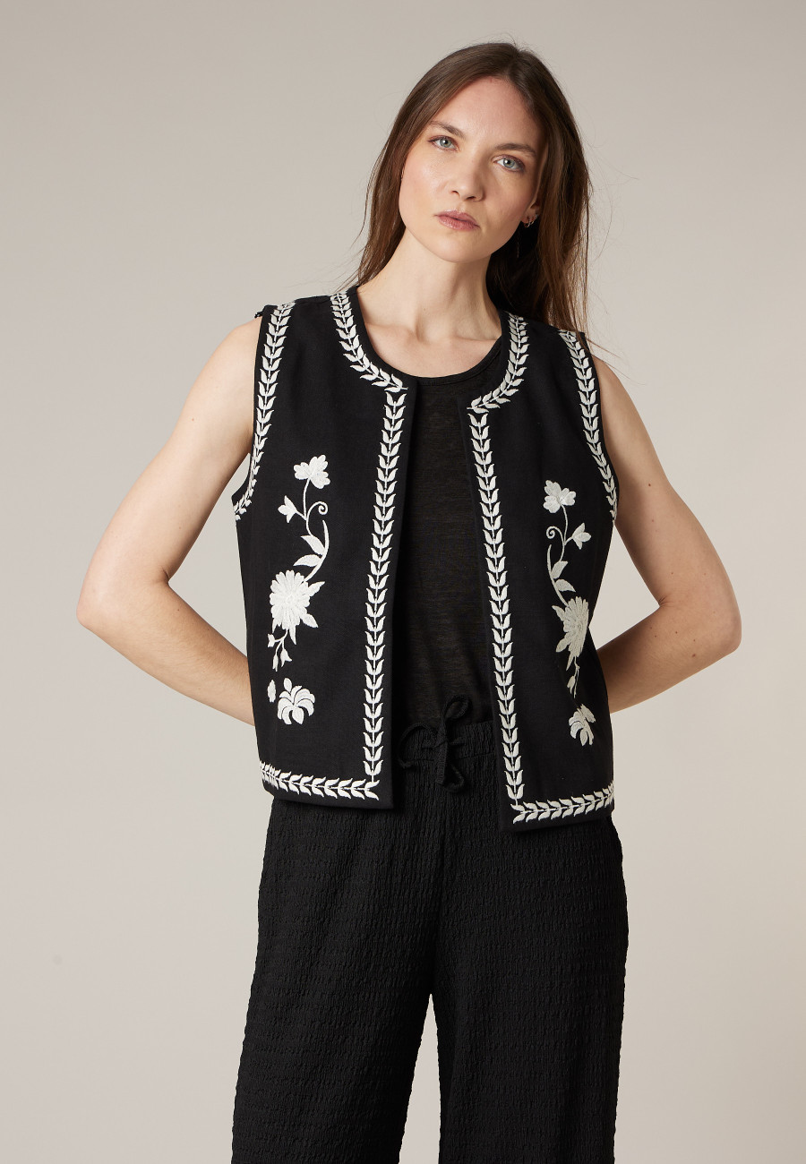 Gilet FLORIA noir pour femme taille XXL-1