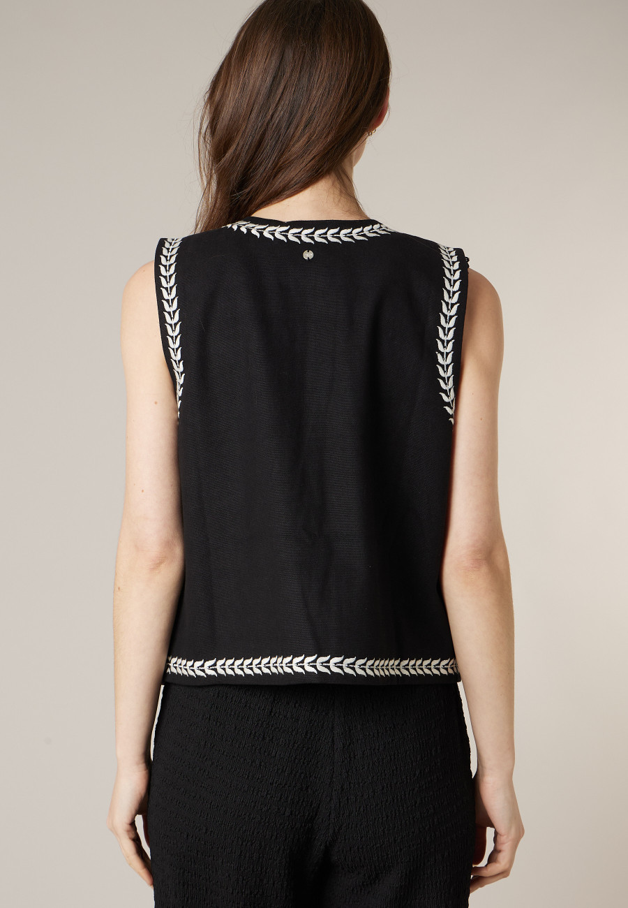 Gilet FLORIA noir pour femme taille XXL-3