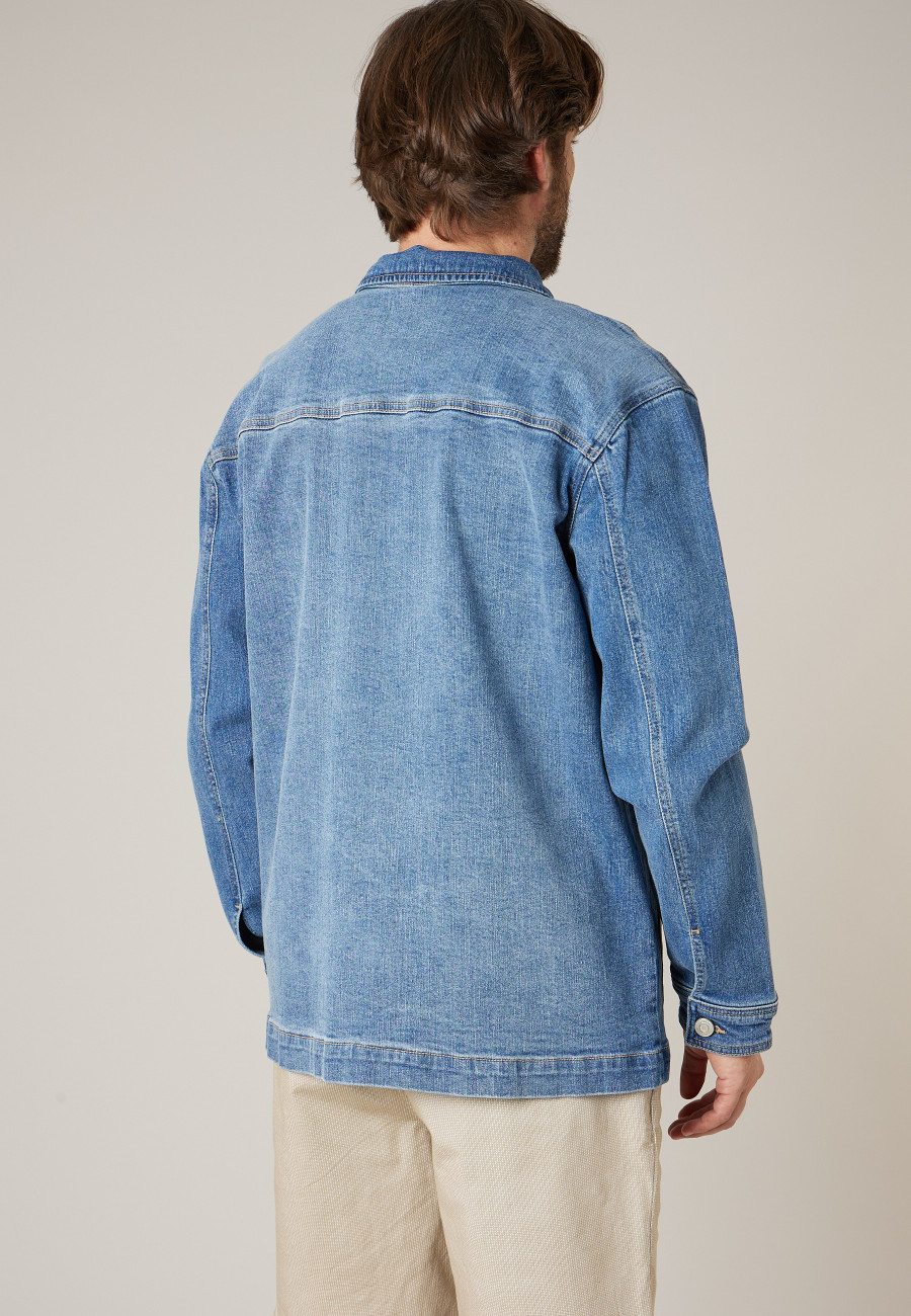 Surchemise LAPAZ denim bleu pour homme taille XXXL-3