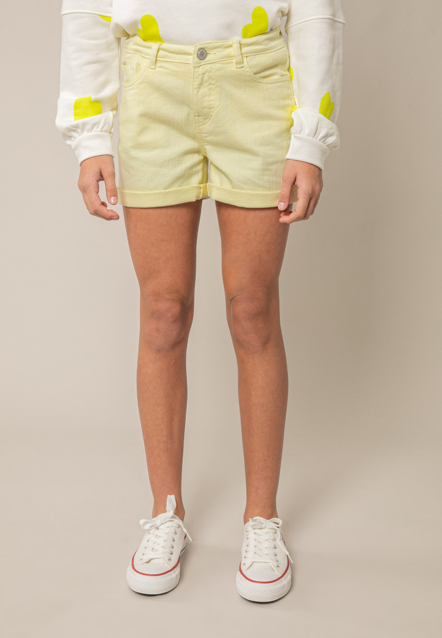 Short CERISE jaune pour fille taille 8-1