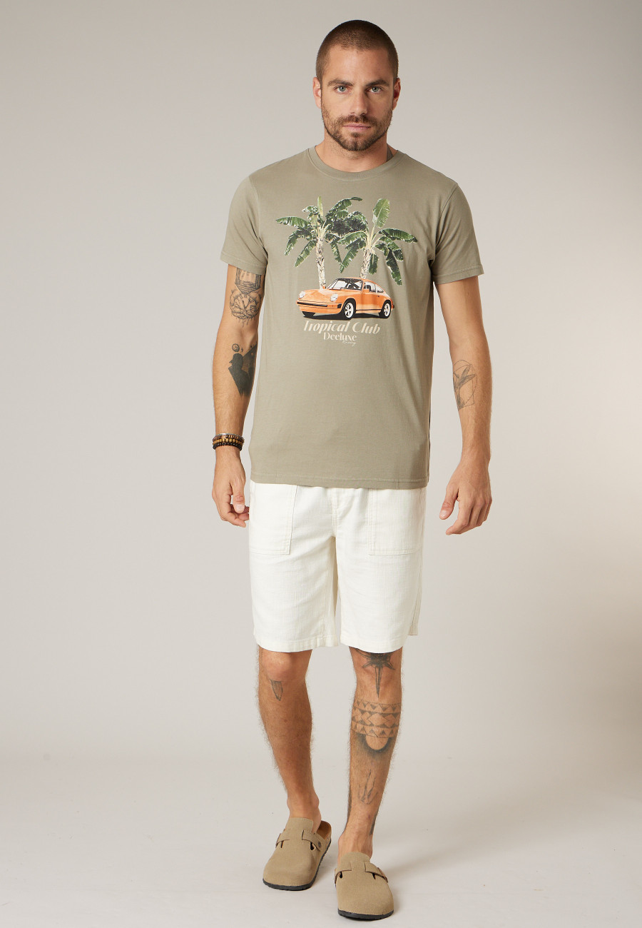 Men's beige MIDDLE Bermuda shorts size XXXL-5