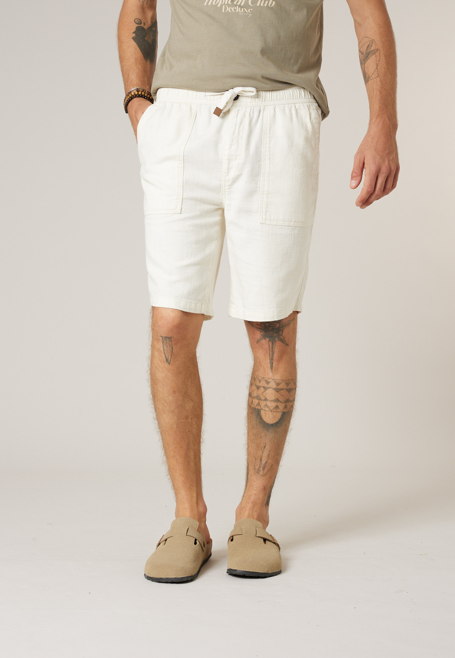 Men's beige MIDDLE Bermuda shorts size XXXL-6