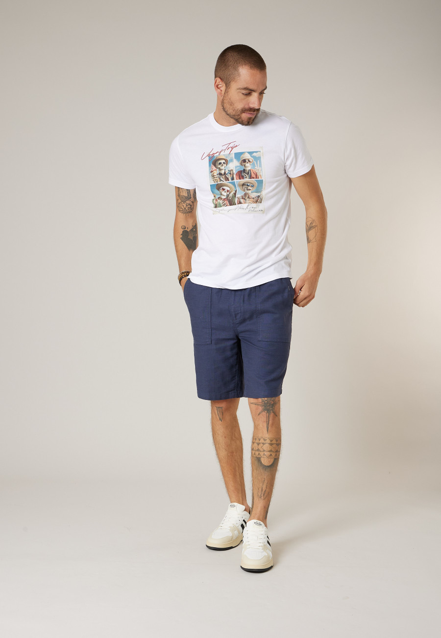 Bermuda MIDDLE marine pour homme taille XXXL-0