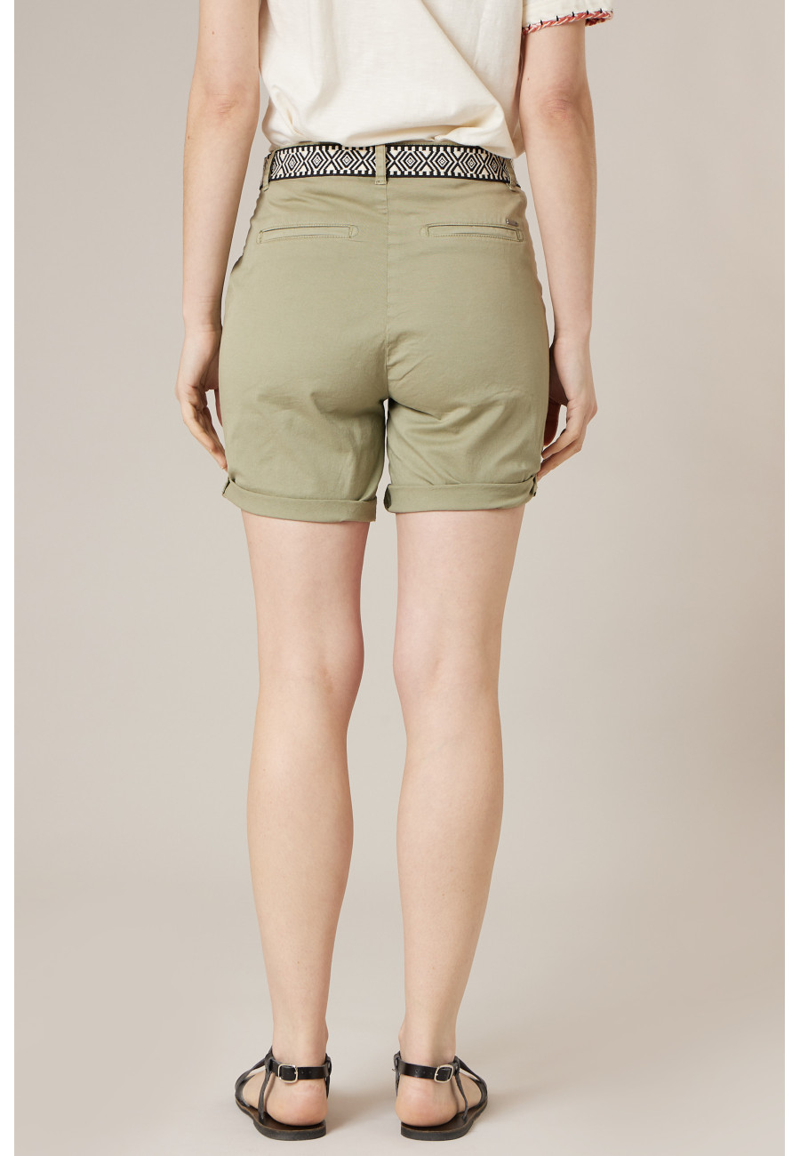 Women's khaki KAIJA shorts size 44-3