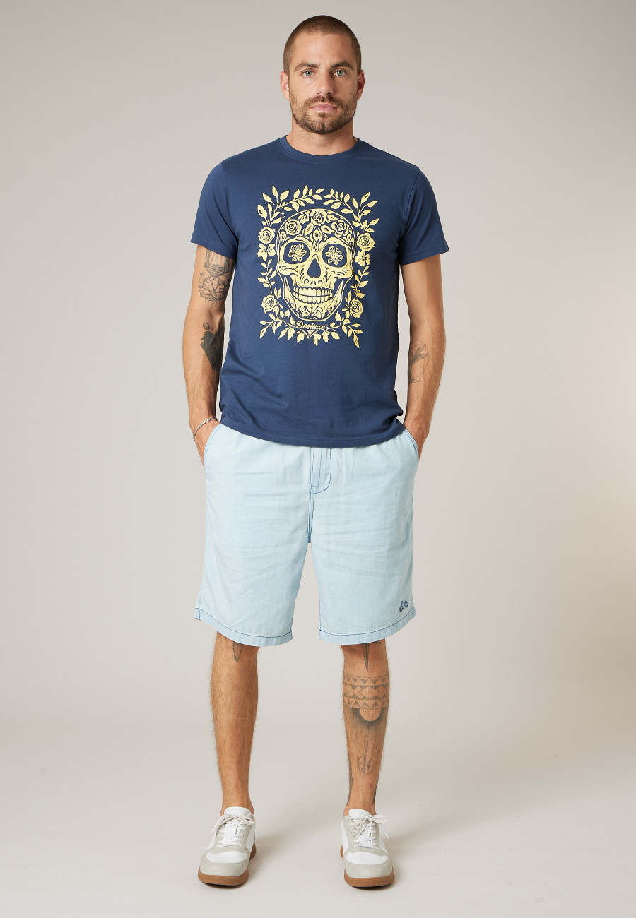 Men's blue MOTCHY Bermuda shorts size XXXL-0