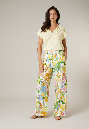 Pantalon SYRIANA blanc pour femme taille 44-0