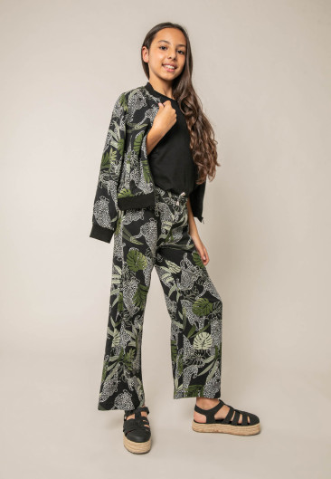 Pantalon LEOVA noir pour fille taille 8-0