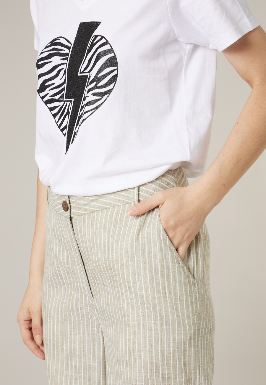 AZALIA khaki trousers for women size 44-2