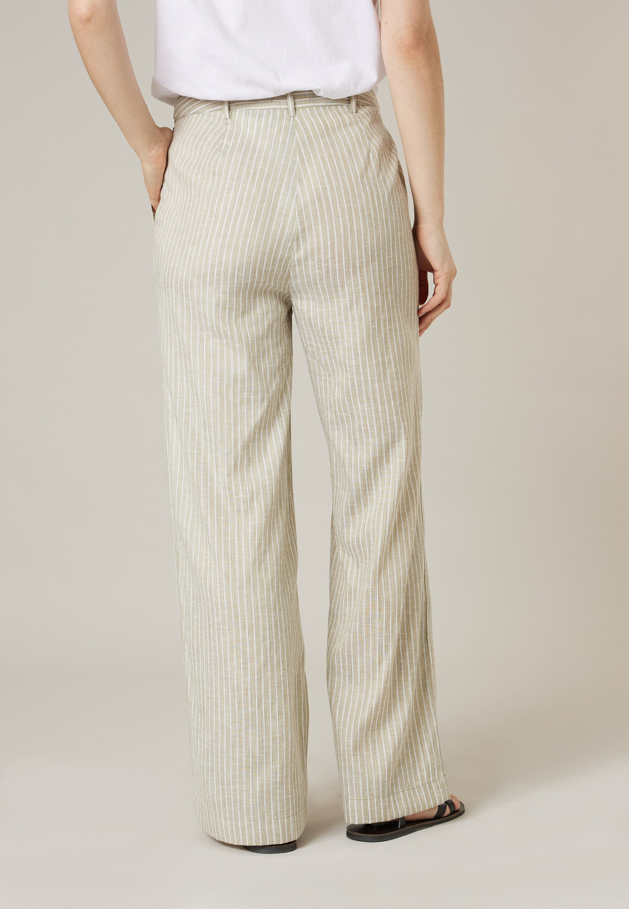 AZALIA khaki trousers for women size 44-3