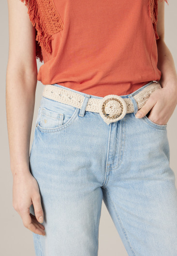 Ceinture JOSEPHINE blanc pour femme taille XS-0