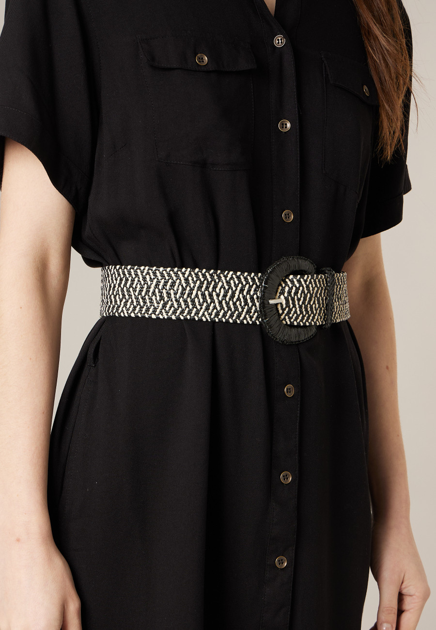 Women's black FAUSTINE belt size XS-2