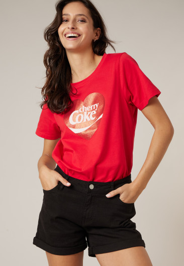 T-shirt CHERRY noir pour femme taille XXL-0