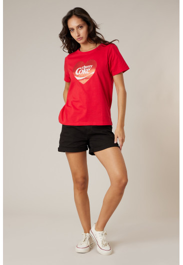 T-shirt CHERRY noir pour femme taille XXL-0
