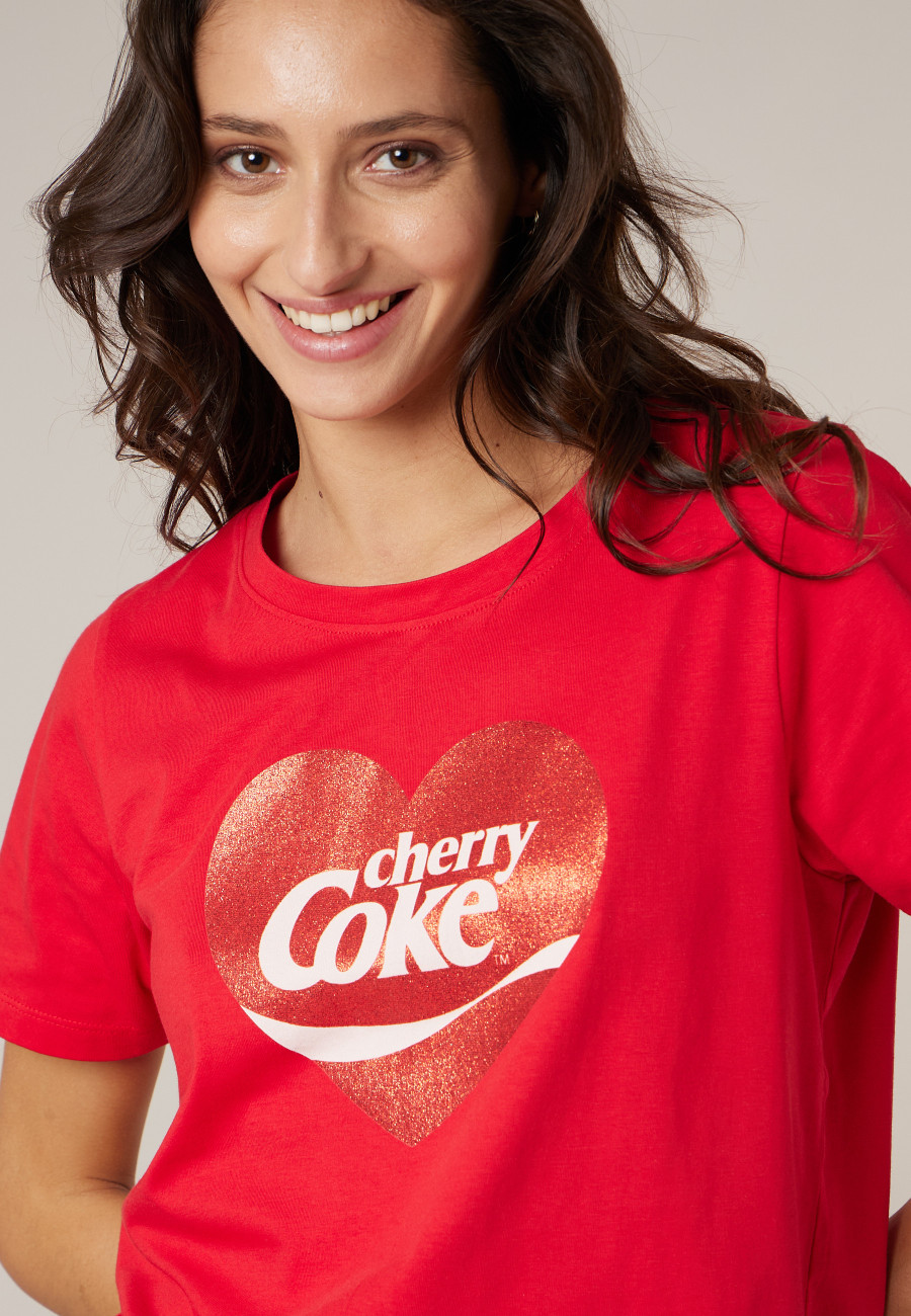 Women's red CHERRY T-shirt size XXL-2
