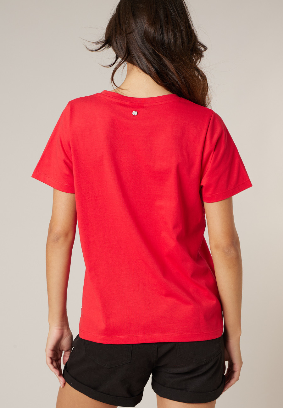 T-shirt CHERRY rouge pour femme taille XXL-3