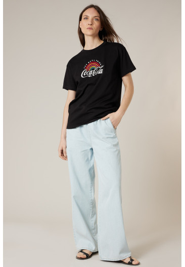 Women's black RAINBOW T-shirt size XXL-0
