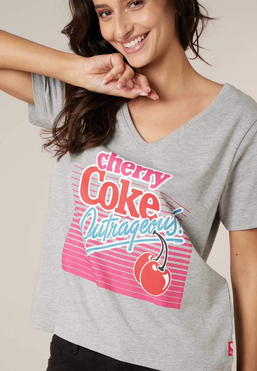 T-shirt EIGHTIES grey pour femme taille XXL-2