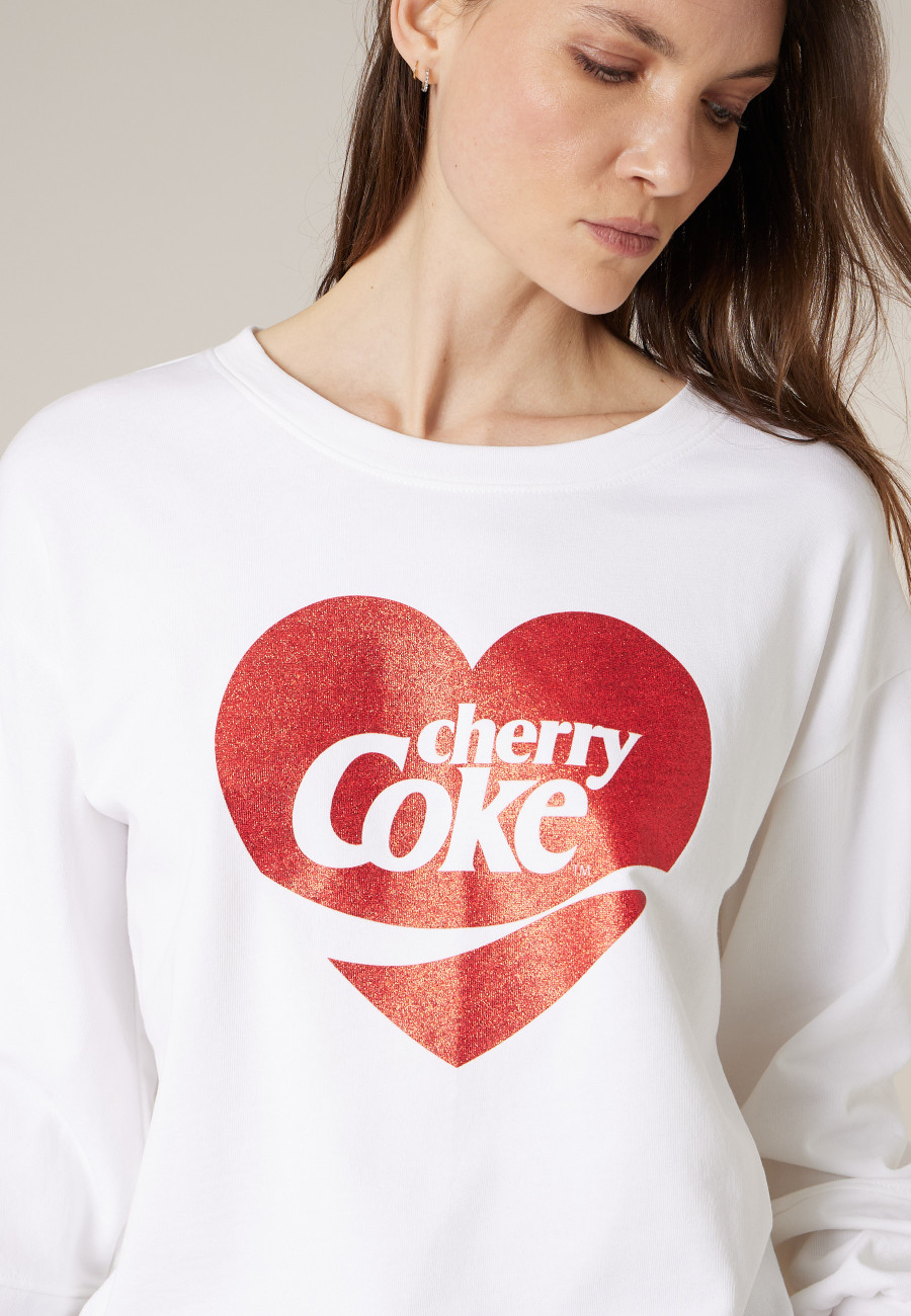 Sweat CHERRYNA blanc pour femme taille XXL-2