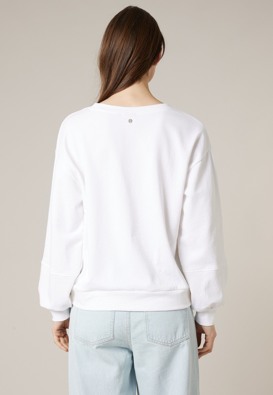 Women's white CHERRYNA sweatshirt size XXL-3