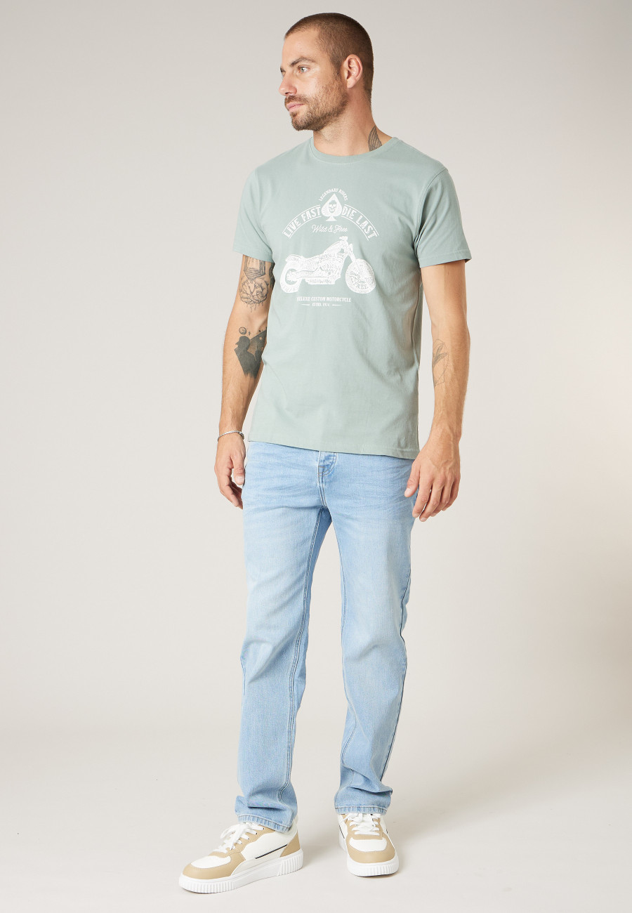 REIME blue denim jeans for men size 28-1
