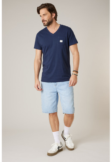 STEF blue denim Bermuda shorts for men size 38-0