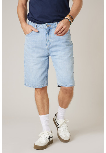 STEF blue denim Bermuda shorts for men size 38-0