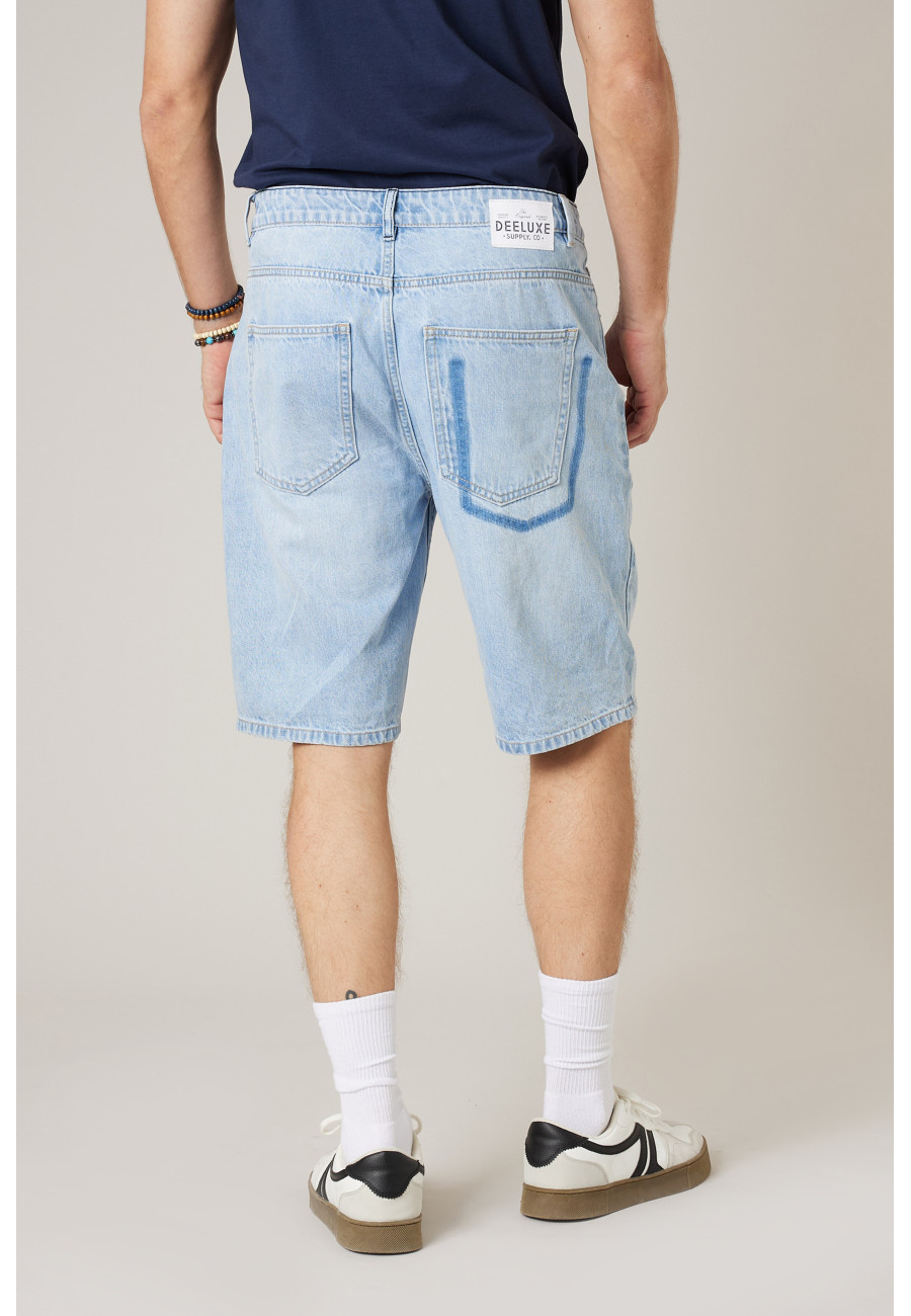 Bermuda STEF denim bleu pour homme taille 38-3