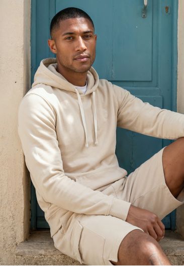 Sweat KAI beige pour homme taille XXXL-4
