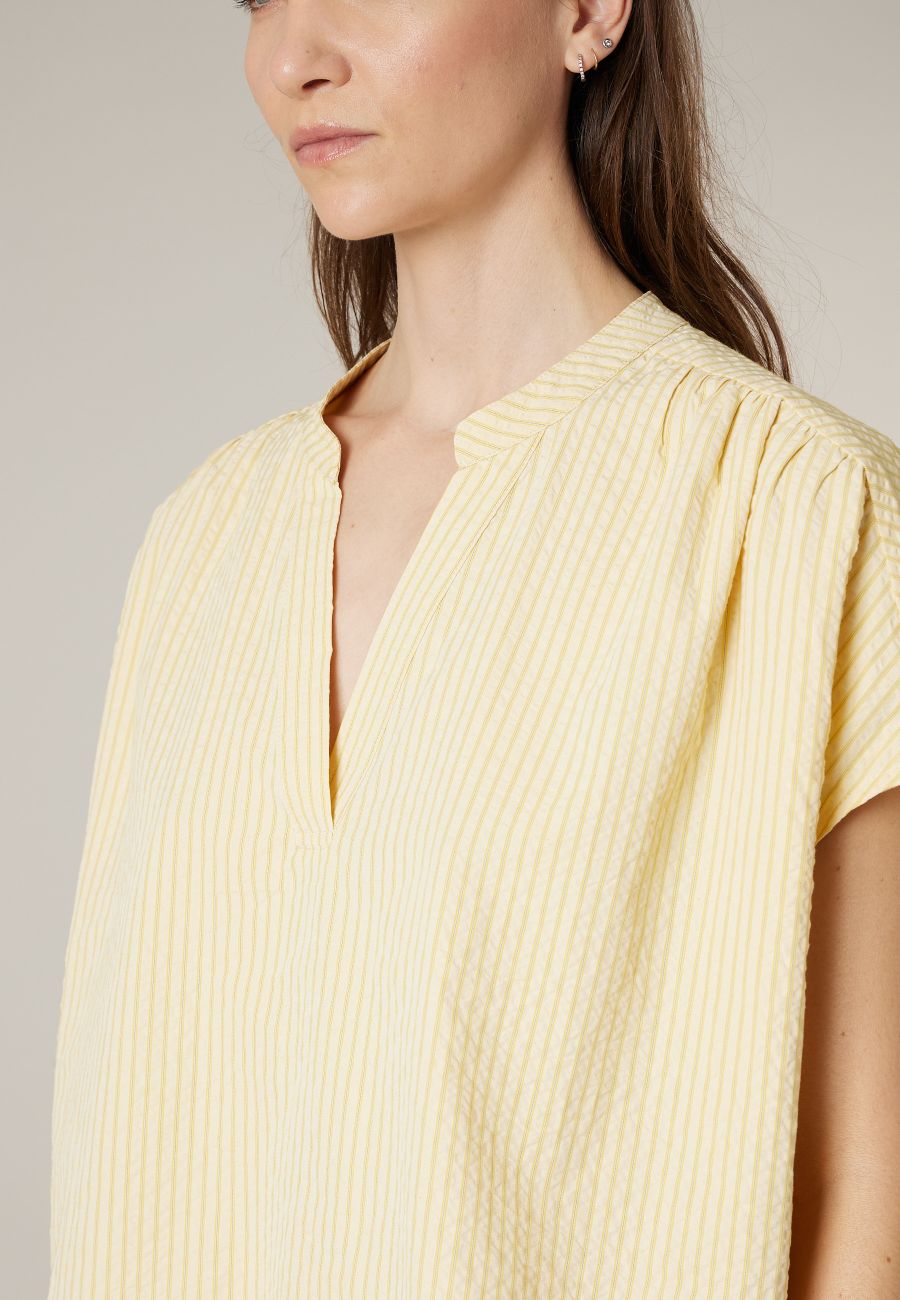 Blouse DANIELA jaune pour femme taille XXL-3