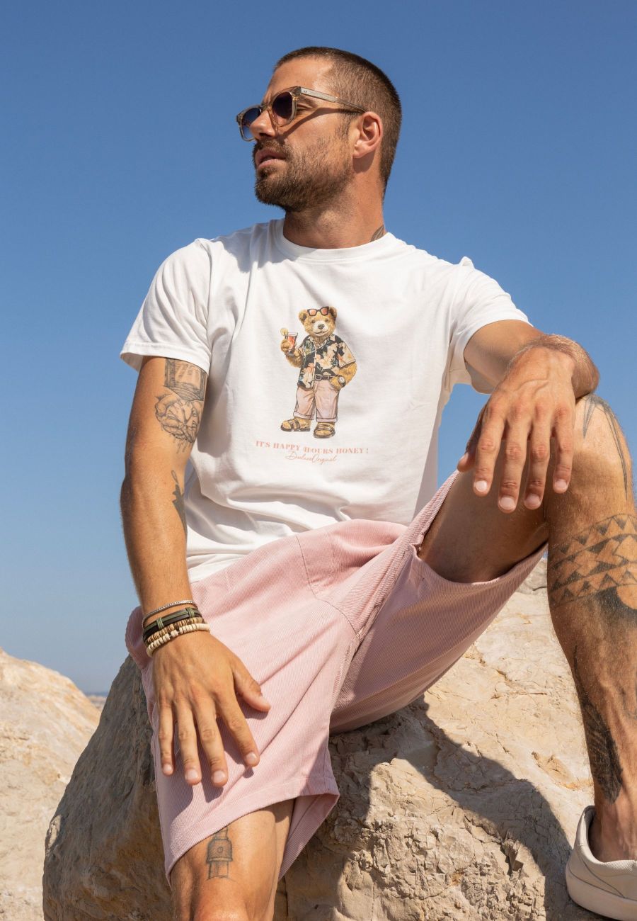 T-shirt SUNBEAR blanc pour homme taille XXXL-4