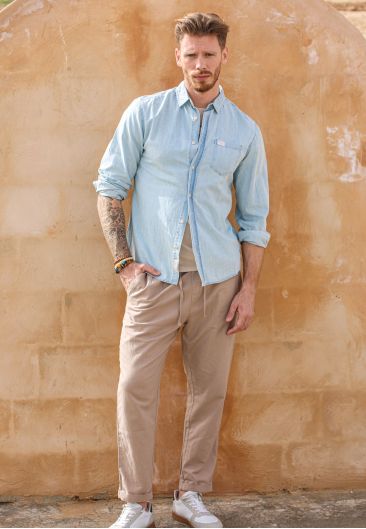 Men's blue MATCHY shirt size XXXL-4