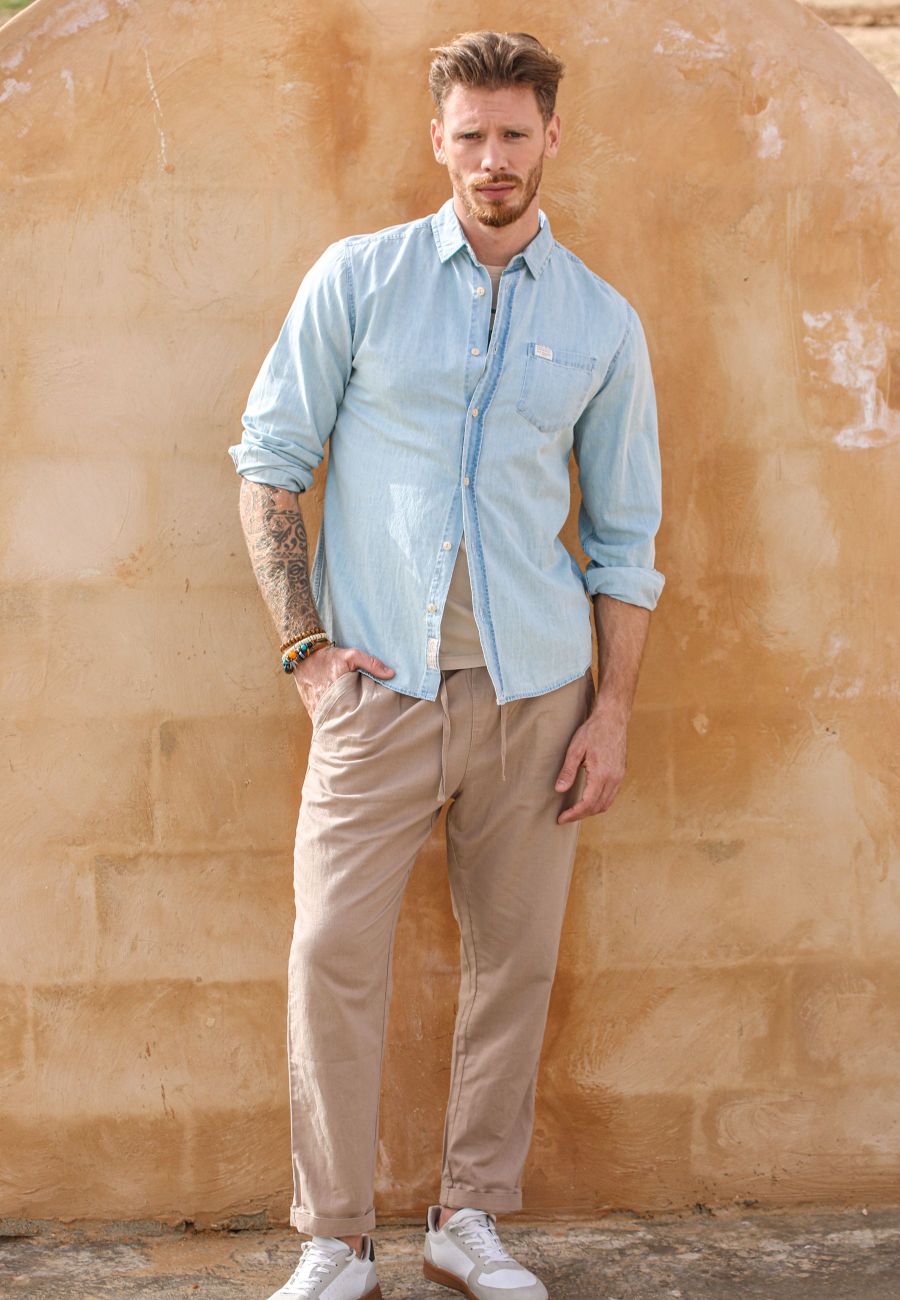 Men's blue MATCHY shirt size XXXL-4