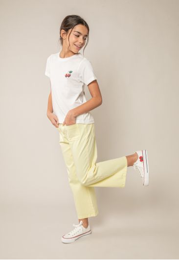 T-shirt CHERRYHEARTH vert pour fille taille 8-0