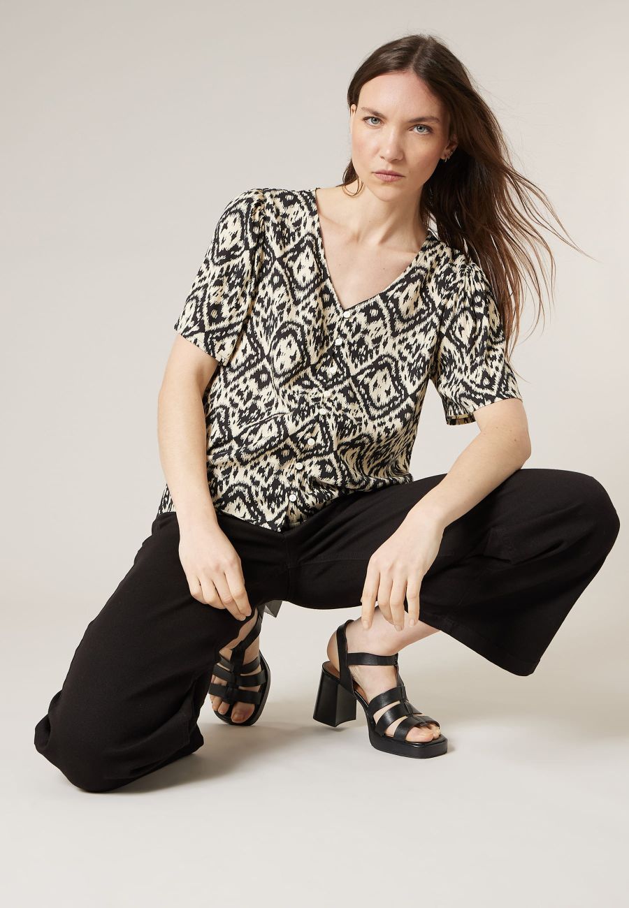 Blouse EHOMA noir pour femme taille XXL-3