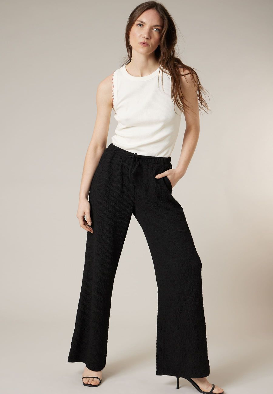 Women's DEMILI black trousers size 44-2